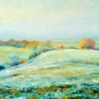 Rockingham castle winter scene