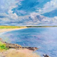 Port Arthur beach oil painting.